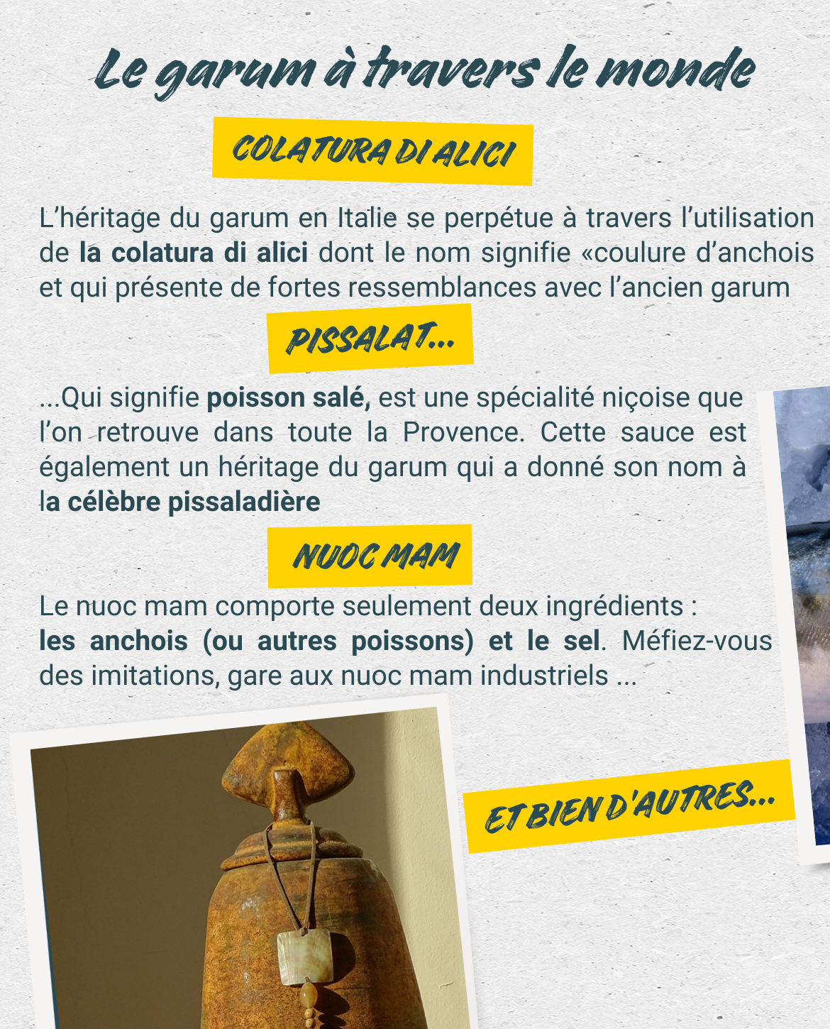 Le garum à travers le monde
