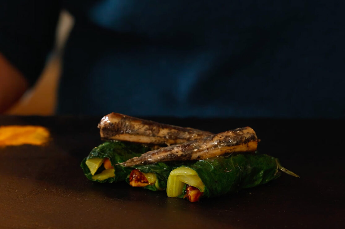 Roulés de blettes aux figues