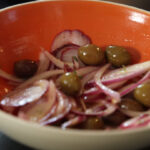 Salade oignons rouges miel