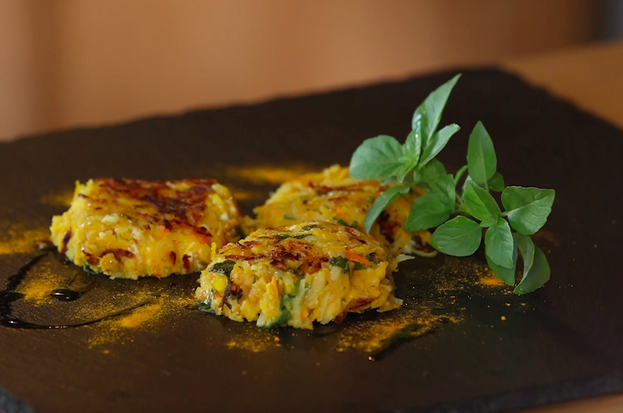 galettes pommes de terre courge feta diete mediterraneenne recette vegetarienne croustillante